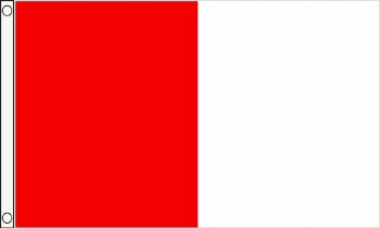 TCF 5X3 Half & Half Flag Red White