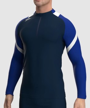 Gaelic Armour Culainn Half Zip (Navy Royal White) Small