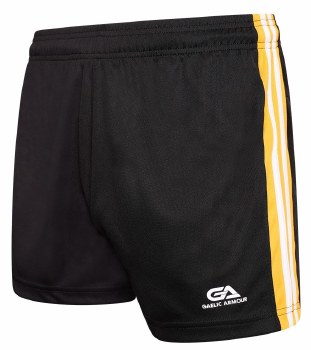 Gaelic Armour Gaelic Shorts (Black Amber White) 13-14