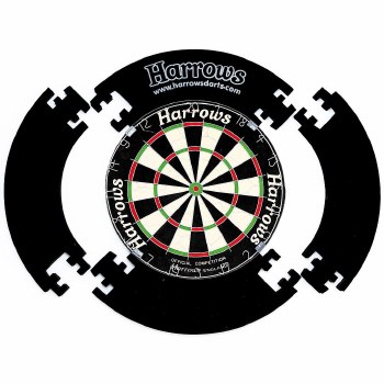 Harrows 4 Piece Dartboard Surround (Black)