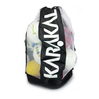 Karakal Ball Bag 12-15 Balls (Black Green or Black White)