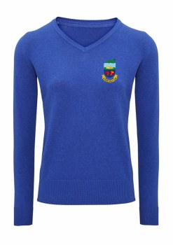 Asquith & Fox Kilrush Golf Club Womens V Neck Jumper (Royal) XL