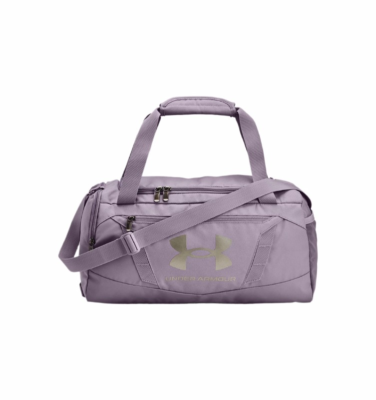 Under Armour Undeniable 5.0 XS Duffle Bag Violet Gray Champagne Gold Central Sports