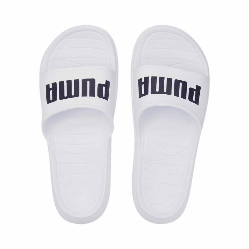 Puma Divecat v2 Lite Unisex Slides White Black Size 10 Central Sports