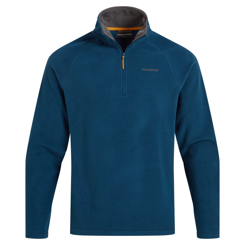 Blue half zip fleece sale