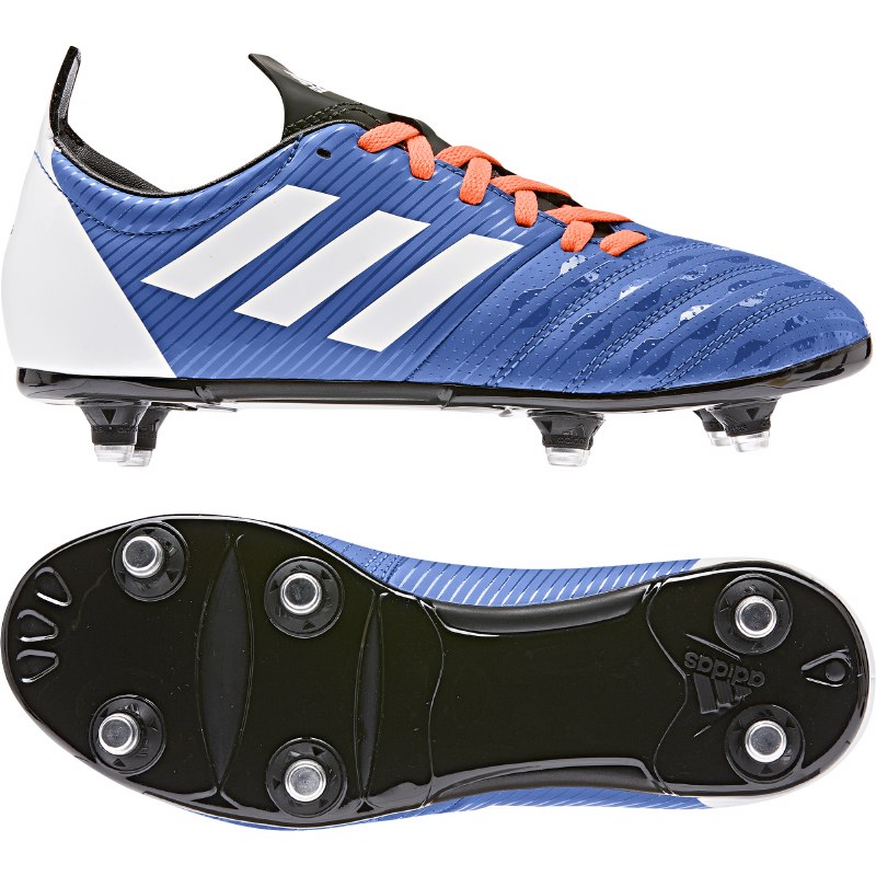 Adidas Junior Rugby Boot Soft Ground (Blue - Central Sports