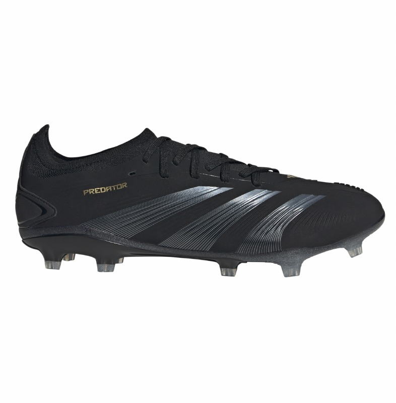 Adidas Predator Pro Firm Ground Core Black Carbon Metallic Size 6 Central Sports