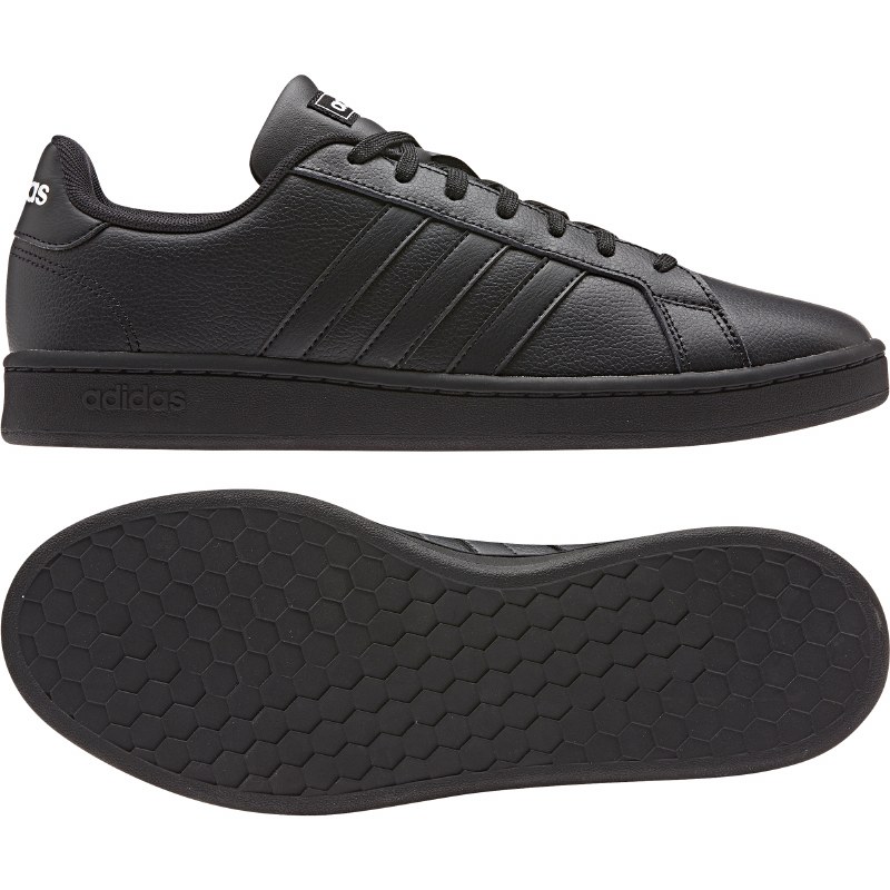 adidas grand court shoes black