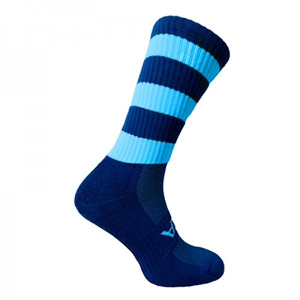ATAK SHOX Mid-Leg Grip Socks Navy – ATAK Sports GB