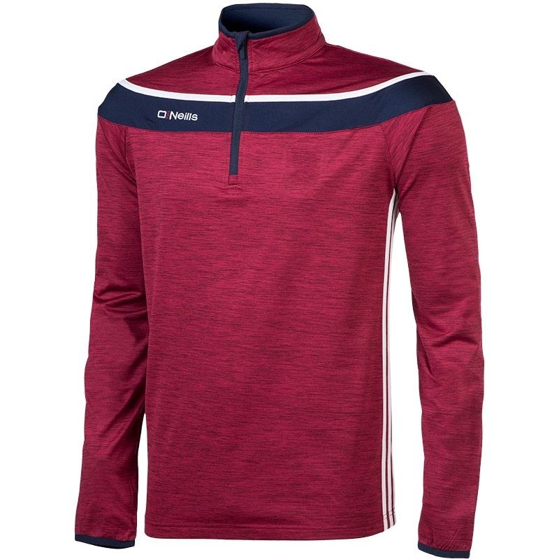 maroon half zip