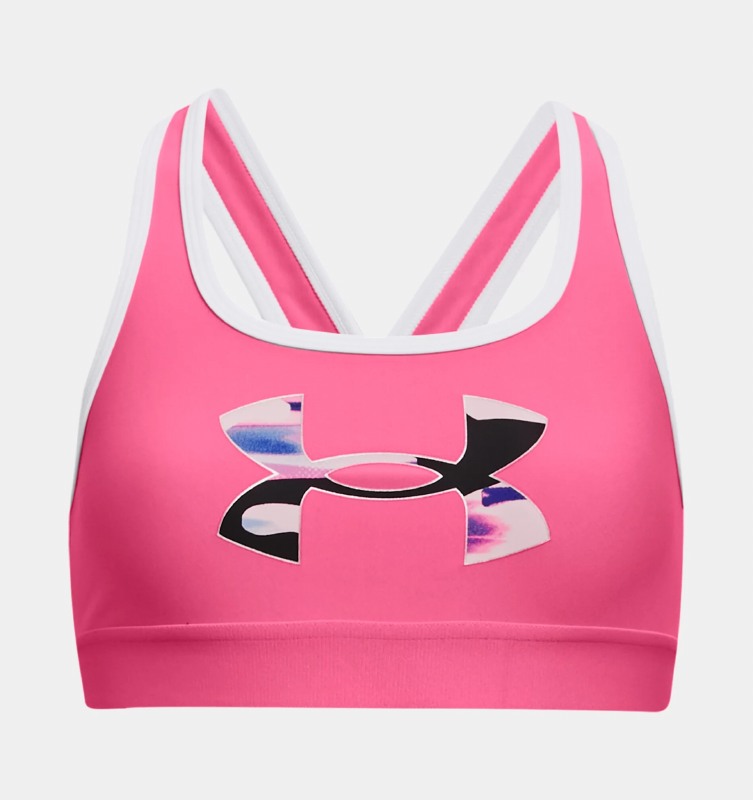 Under Armour Girls Crossback Graphic Sports Bra (Pink) XL Girls - Central  Sports