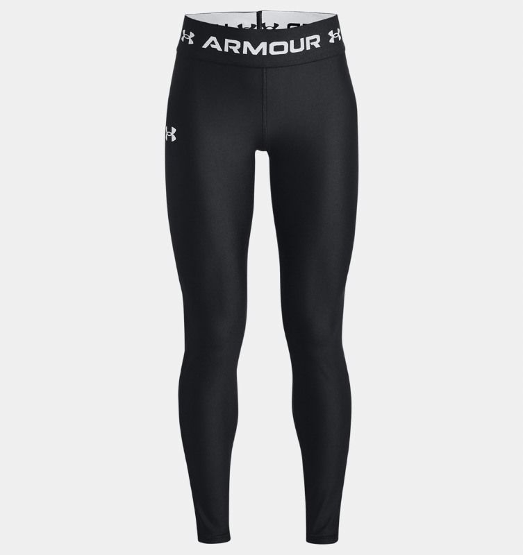 Under Armour Girls HeatGear® Armour Leggings (Black White) XL Girls -  Central Sports