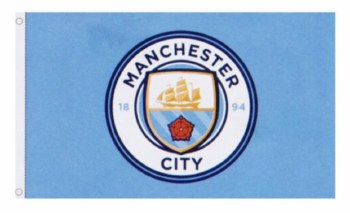 Manchester City Team Merchandise Core Crest Flag 5x3