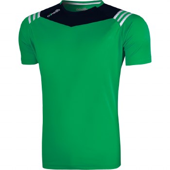 O'Neills Colorado Poly Tee (Green Navy White) 9-10
