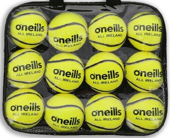 O'Neills All Ireland Match Sliotars Size 4 Yellow 12 Pack