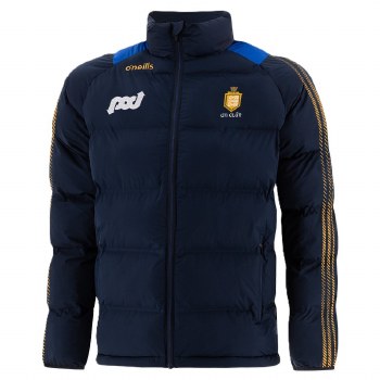 O'Neills Clare GAA Dynamo Padded Jacket Navy Royal Amber Age 5-6