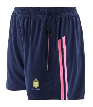 O'Neills Clare Ladies Dolmen Poly Shorts Navy Cotton Candy Lavendar Age 5-6