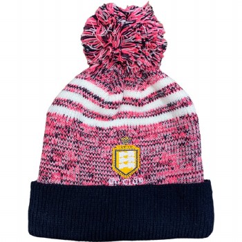 O'Neills Clare Harlem Bobble Hat (Navy Pink White) Adults