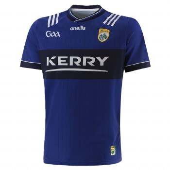 O'Neills Kerry GAA Alternative Jersey 2025 Royal Navy White Size Medium