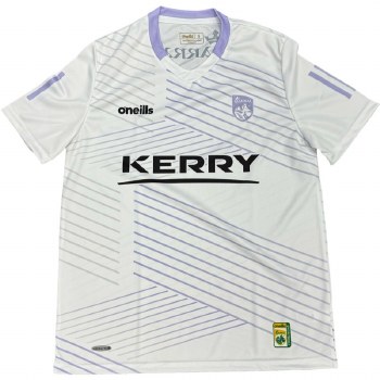 O'Neills Kerry GAA Training Jersey 2024 White Purple Silver Size XL