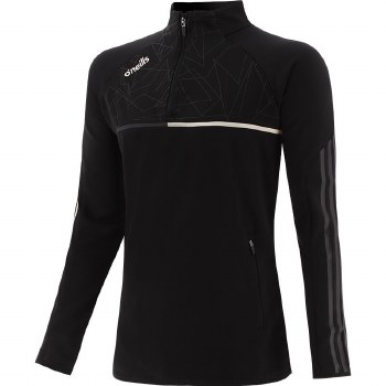 O'Neills Synergy Squad Half Zip Black White Age 13-14