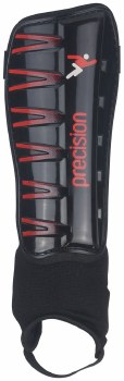 Precision Pro Shin & Ankle Pad (Black Red) Large