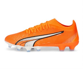 Puma Ultra Match Firm Ground Women's Football Boots (Ultra Orange Puma White) Size 5