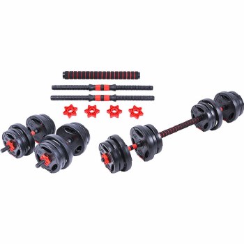 Pure2Improve Hybrid Dumbell/Barbell Weight Set 40kg