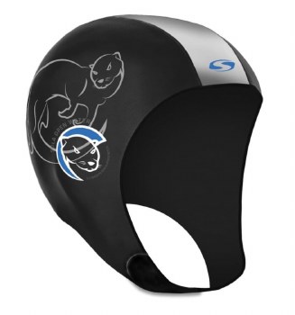 Sola 3mm Openwater Swim Cap Black Blue Small