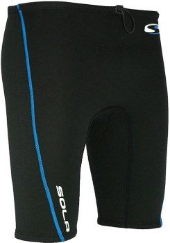 Sola Neoprene Shorts  (Black Blue) Medium