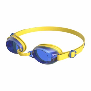 Speedo Jet Swimming Goggles Junior Yellow Blue Tint Junior