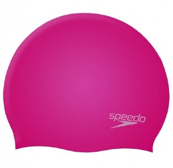 Speedo Moulded Silicone Cap Pink Adults
