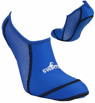 Swimtech Pool Socks (Blue) 7-9 Junior