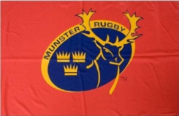 Munster Rugby Crested Flag 5x3