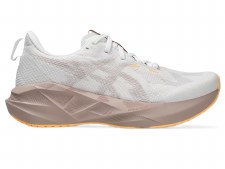 Asics Novablast 5 Women's Running Shoes White Fawn Size 8 Asics Novablast 5 Women's Running Shoes White Fawn Size 8