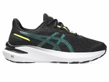 Asics GT-1000 13 GS Kids Runnng Shoes Black Jasper Green Size 3 Asics GT-1000 13 GS Kids Runnng Shoes Black Jasper Green Size 3