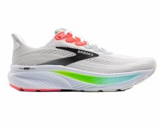 Brooks Ghost 17 Men's Running Shoes White Pink Clay Gecko Size 8 Brooks Ghost 17 Men's Running Shoes White Pink Clay Gecko Size 8