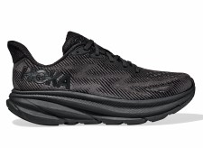 Hoka Clifton 9 Women's Running Shoes Black Black Size 8