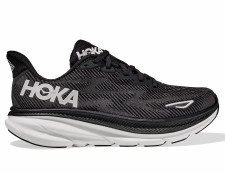 Hoka Clifton 9 Women's Running Shoes Black White Size 5