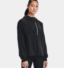 Under Armour Womens's Woven Full Zip Jacket (Black) Size Small Under Armour Womens's Woven Full Zip Jacket (Black) Size Small