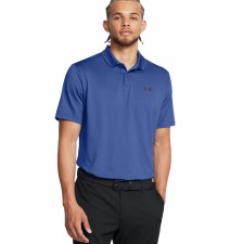 Under Armour Men's Performance 3.0 Polo Shirt Tech Blue Black Size XL