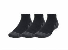 Under Armour Performance Tech Low 3 Pack Socks Black Jet Gray Size 7.5 to 12 Uk