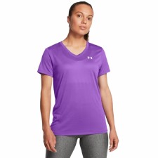 Under Armour Women's Tech™  V-Neck Short Sleeve Tee Purple Size Small