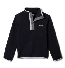 Columbia Youth Helvetia™ Sherpa Half Snap Fleece Black City Grey Size Medium Junior Columbia Youth Helvetia™ Sherpa Half Snap Fleece Black City Grey Size Medium Junior