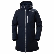 Helly Hansen Womens Long Belfast Winter Jacket Navy Size Small Helly Hansen Womens Long Belfast Winter Jacket Navy Size Small