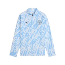 Puma Manchester City FC Junior 1/4 Zip Blue White Age 11-12 Puma Manchester City FC Junior 1/4 Zip Blue White Age 11-12
