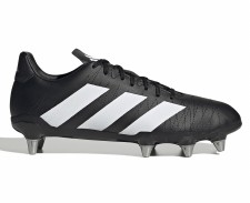 Adidas Kakari Soft Ground Rugby Boots Black White Size 10