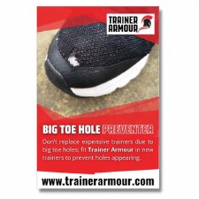 Trainer Armour Big Toe Hole Preventer White