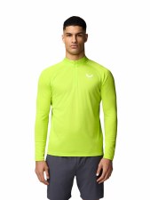 Castore Mens AOP 1/4 Zip Long Sleeve Acid Lime White Size XL