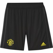 Adidas MUFC Training Shorts Kids 2019/2020 (Black Yellow) Age 13-14